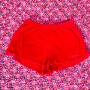 Playboy Red Terry Cloth Short Shorts Size S/XS DYED! ❤️❤️❤️